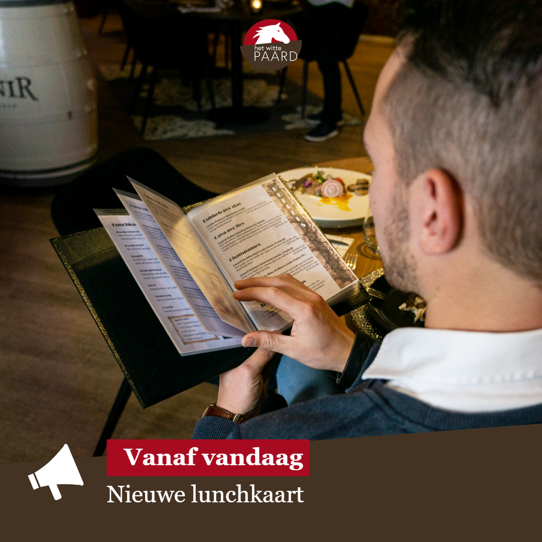Nieuwe lunchkaart